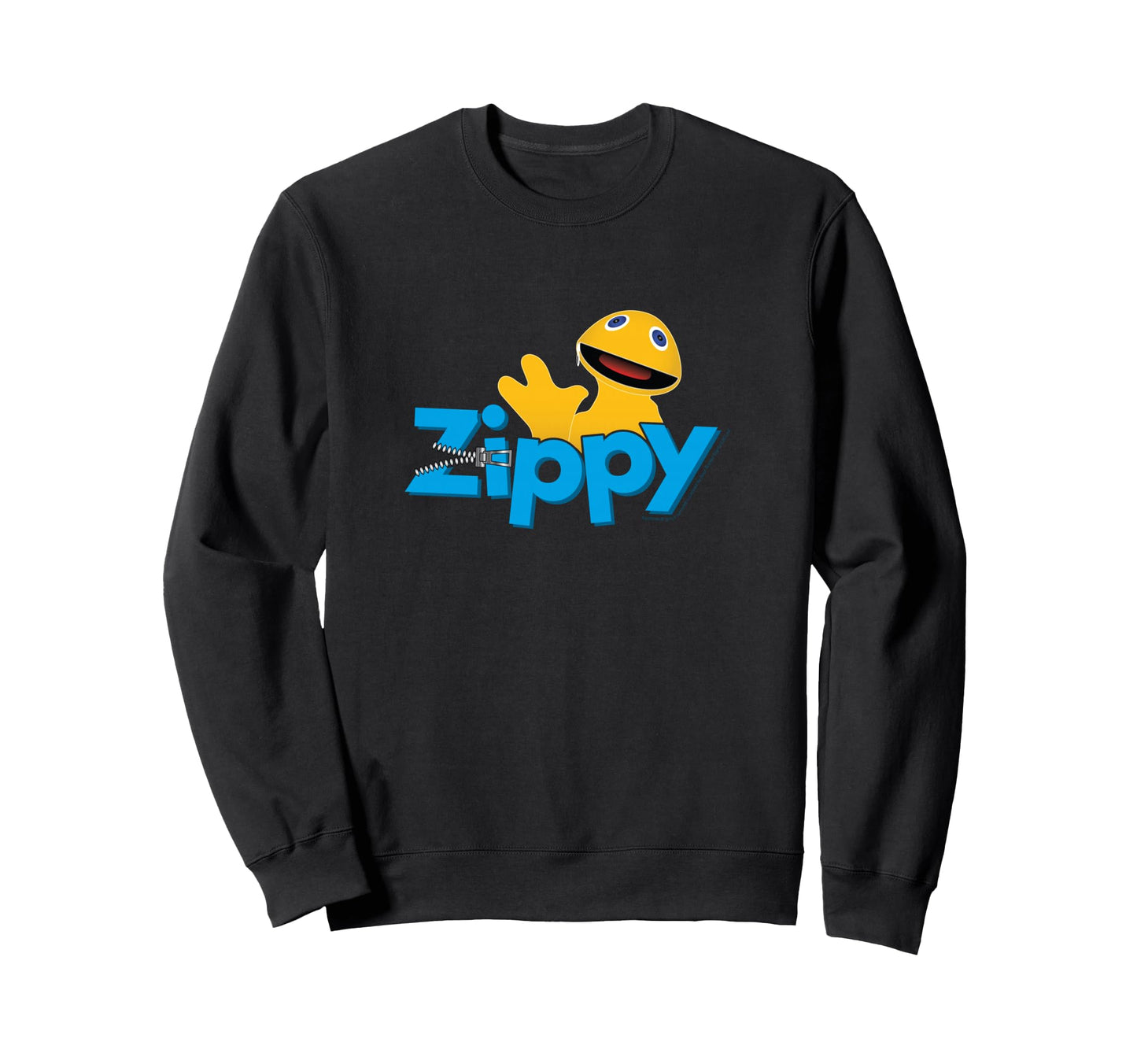 Rainbow Zippy Zip Text Sweatshirt - Streetwear Style for Adults - T-Shirt, Sweatshirt, Hoodie