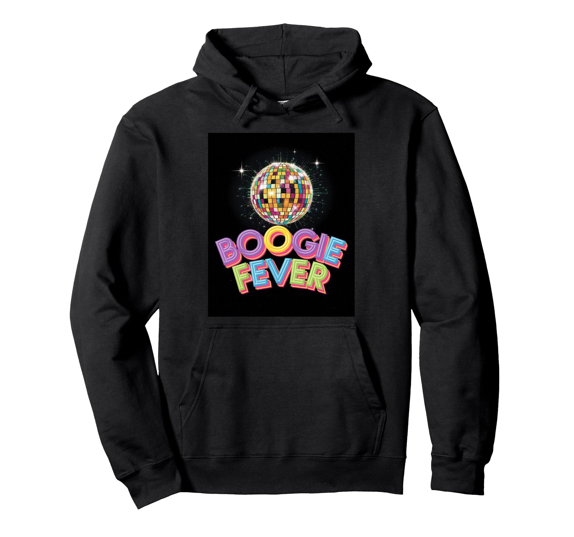 Disco Ball Boogie Fever Discoball Party Hoodie - Graphic Print Men Women - T-Shirt, Sweatshirt, Hoodie
