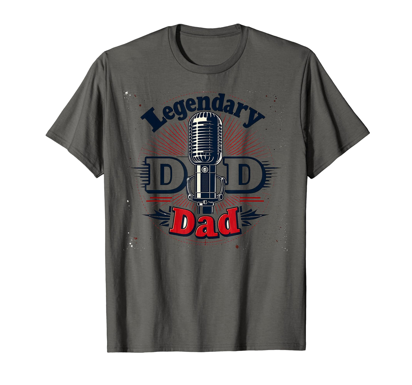 Mens Legendary Dad Old Skool Mic T-Shirt - Novelty Apparel Men Women - T-Shirt, Sweatshirt, Hoodie