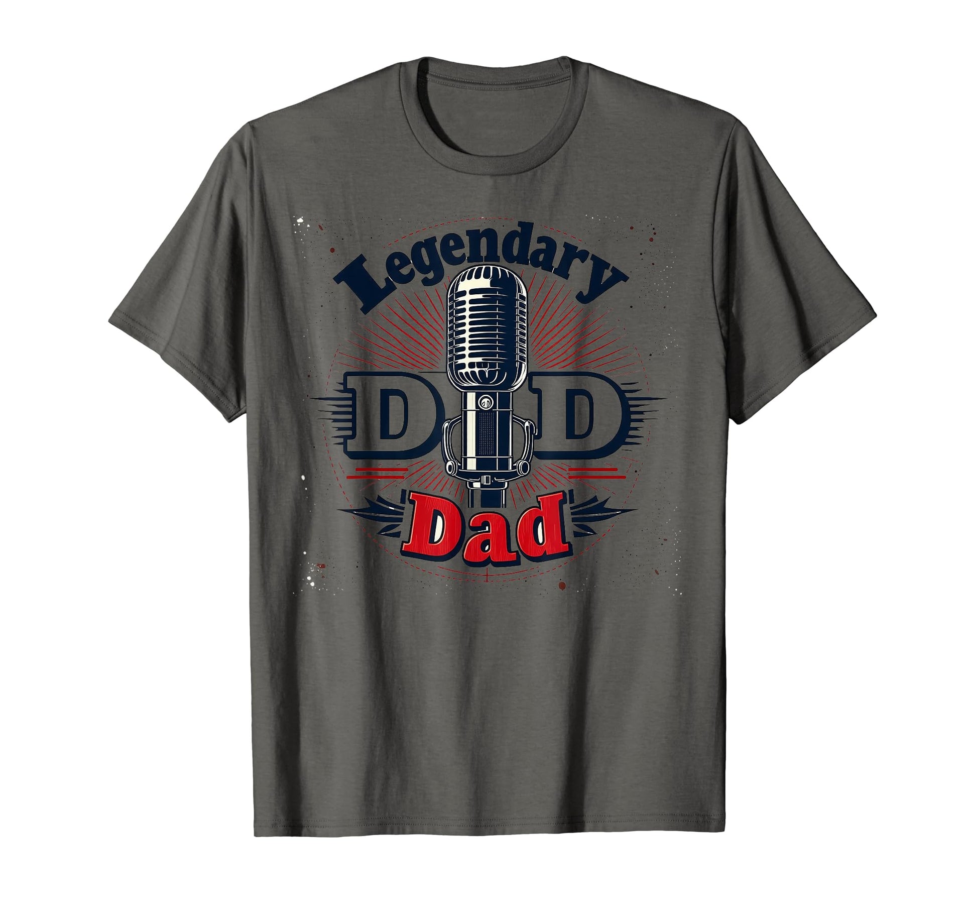 Mens Legendary Dad Old Skool Mic T-Shirt - Novelty Apparel Men Women - T-Shirt, Sweatshirt, Hoodie