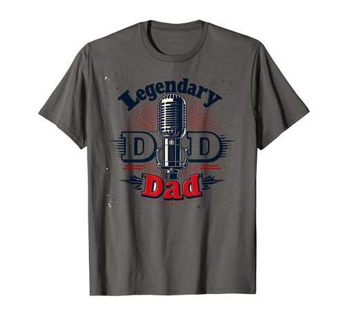 Mens Legendary Dad Old Skool Mic T-Shirt - Novelty Apparel Men Women - T-Shirt, Sweatshirt, Hoodie