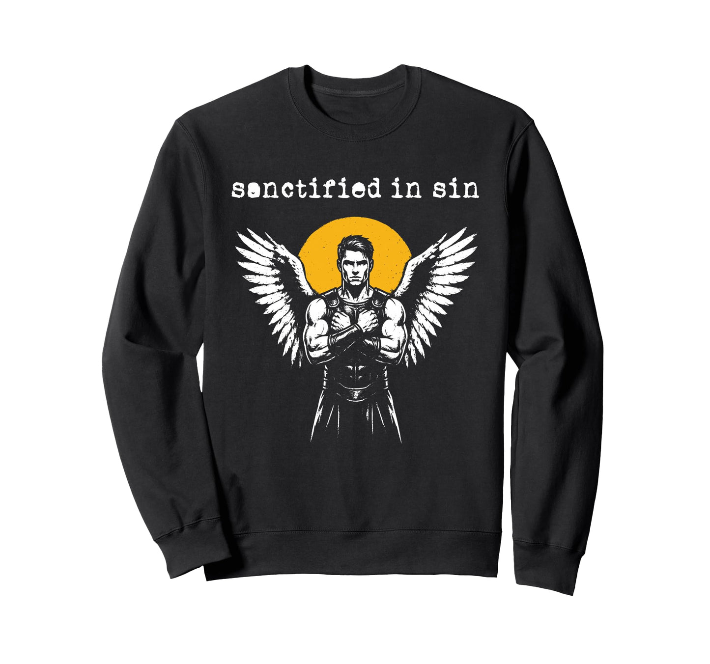 Gothic Angel Fallen Graffiti Grunge 90S Sweatshirt - Graphic Print Unisex - T-Shirt, Sweatshirt, Hoodie