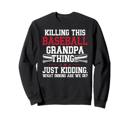 This Baseball Grandpa Thing Sweatshirt - Aesthetic Graphic Men Women - T-Shirt, Sweatshirt, Hoodie