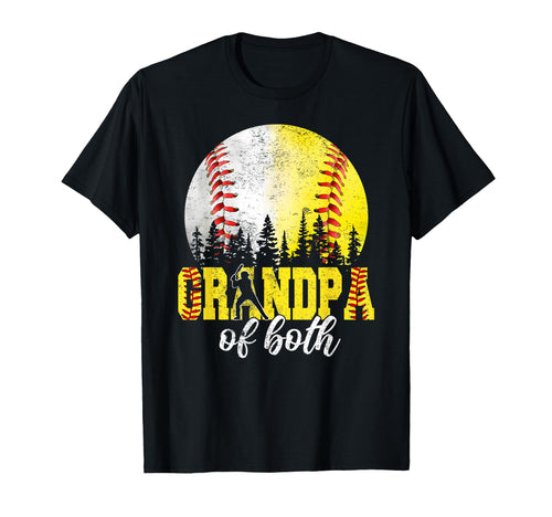 Grandpa Both Baseball Softball T-Shirt - Casual Everyday Wear Men Women - T-Shirt, Sweatshirt, Hoodie