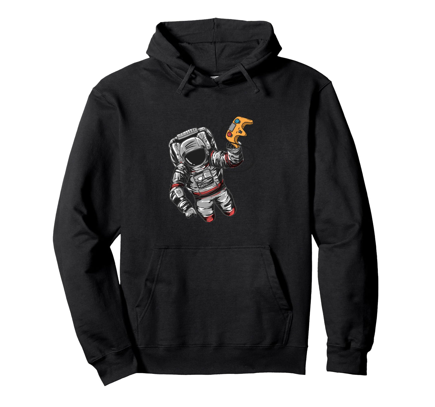 Astronaut Video Controller Funny Galaxy Hoodie - Graphic Print for Adults - T-Shirt, Sweatshirt, Hoodie