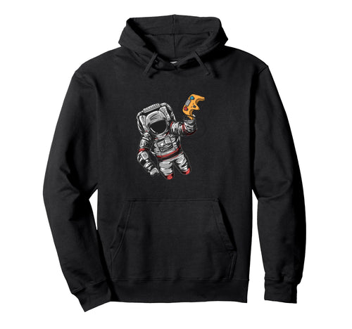 Astronaut Video Controller Funny Galaxy Hoodie - Graphic Print for Adults - T-Shirt, Sweatshirt, Hoodie