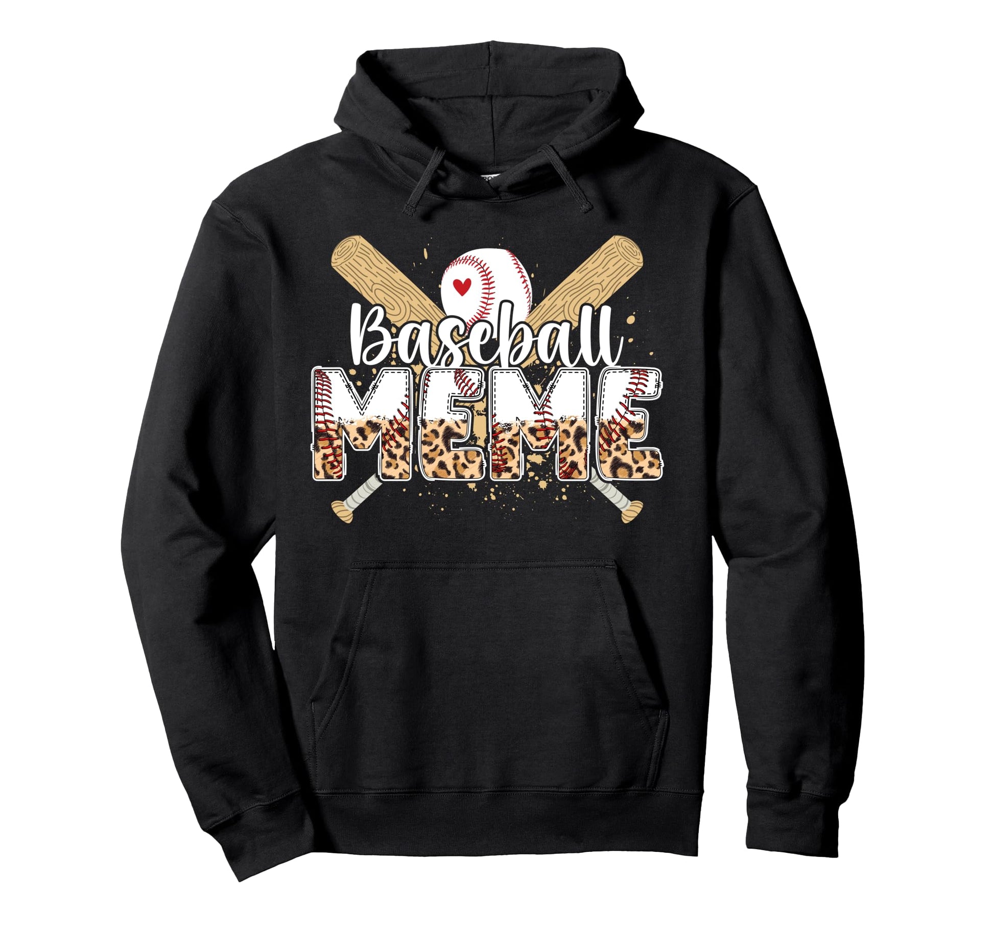 Baseball Meme Leopard Meme Baseball Hoodie - Unique Graphic Men Women - T-Shirt, Sweatshirt, Hoodie
