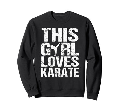 This Loves Karate Game Day Female Sweatshirt - Custom Art Print for Adults - T-Shirt, Sweatshirt, Hoodie