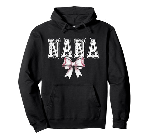 Coquette Baseball Nana Spirit Hoodie - Fun Novelty Design for Adults - T-Shirt, Sweatshirt, Hoodie