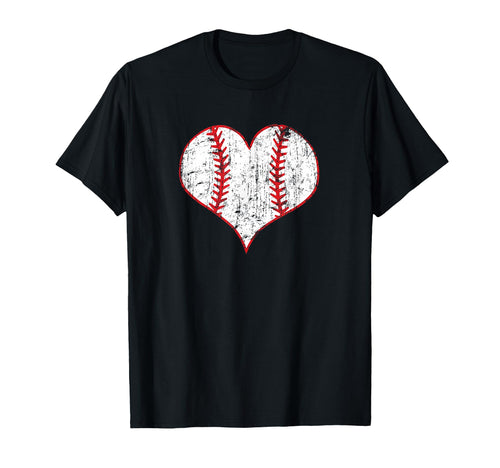 New Love Baseball Mom Heart T-Shirt - Minimalist Print for Adults - T-Shirt, Sweatshirt, Hoodie