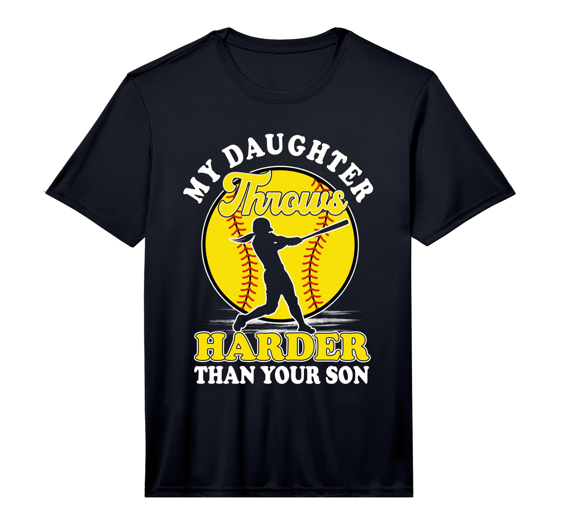 Mens My Daughter Throws Harder T-Shirt - Casual Everyday Wear Men Women - T-Shirt, Sweatshirt, Hoodie
