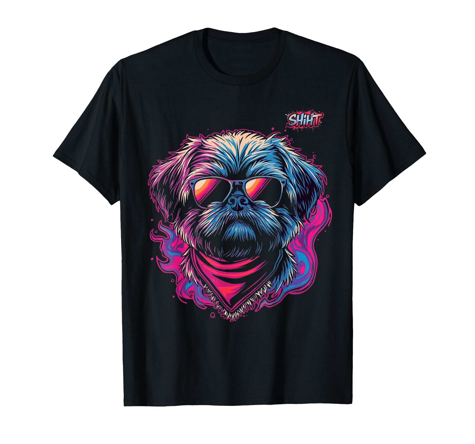Shiht Rock Star Shih Tzu T-Shirt - Graphic Print Men Women - T-Shirt, Sweatshirt, Hoodie