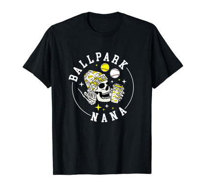 Ballpark Nana Baseball Softball Nana T-Shirt - Aesthetic Graphic Unisex - T-Shirt, Sweatshirt, Hoodie