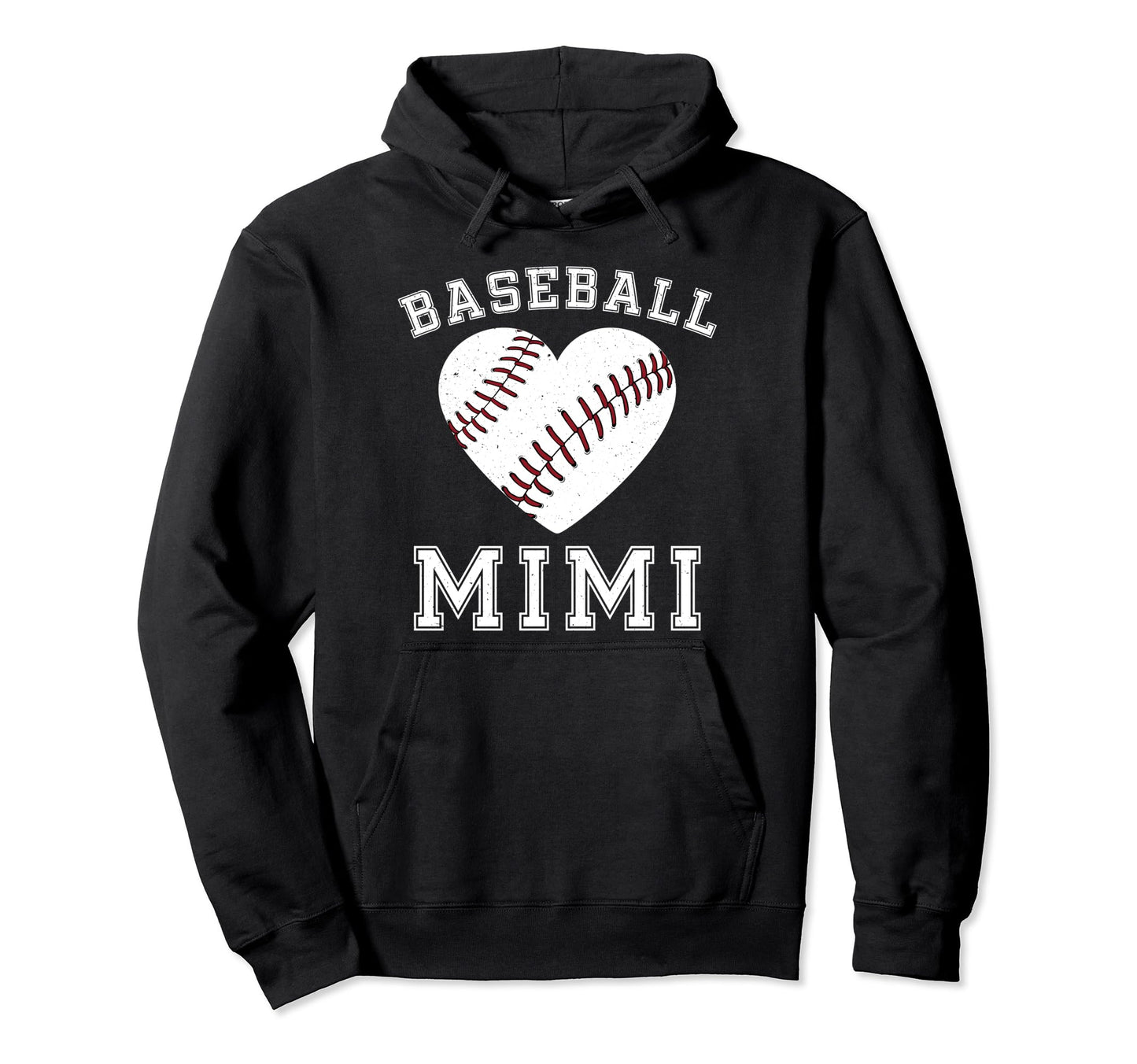 Baseball Mimi Grandma Mimi Baseball Player Hoodie - Graphic Print Unisex - T-Shirt, Sweatshirt, Hoodie
