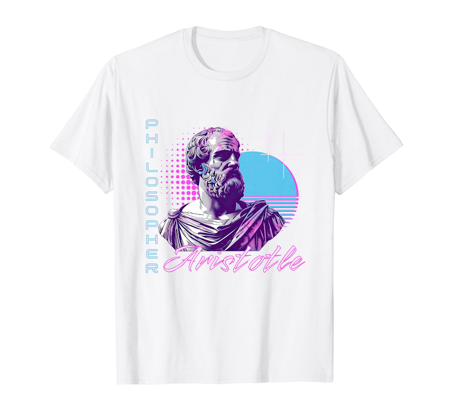 Aristotle Vaporwave Aesthetic 80S 90S T-Shirt - Graphic Print Men Women - T-Shirt, Sweatshirt, Hoodie