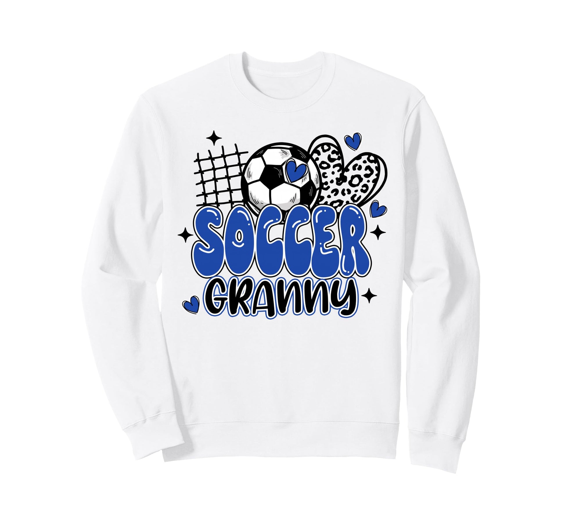 Soccer Granny Leopard Funny Sweatshirt - Streetwear Style for Adults - T-Shirt, Sweatshirt, Hoodie
