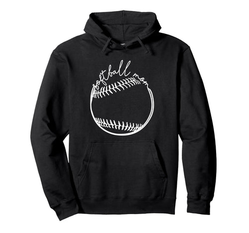 Softball Mom Game Day Funny Softball Mama Hoodie - Minimalist Print Unisex - T-Shirt, Sweatshirt, Hoodie