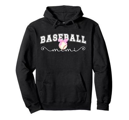 Baseball Mimi Grandma Mimi Baseball Player Hoodie - Unique Graphic Unisex - T-Shirt, Sweatshirt, Hoodie