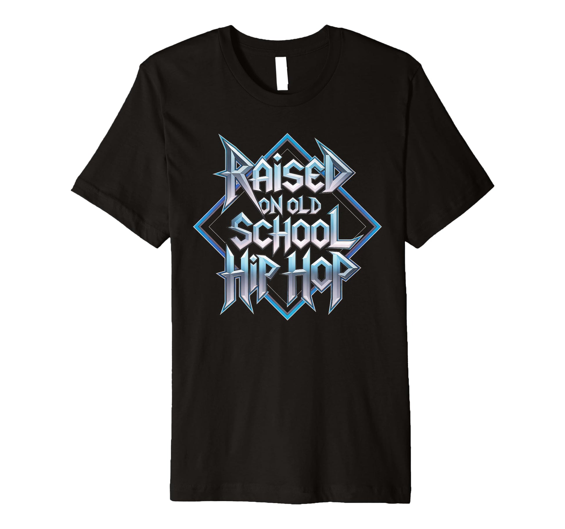 Raised Old School Hip Hop Cassette T-Shirt - Minimalist Print for Adults - T-Shirt, Sweatshirt, Hoodie