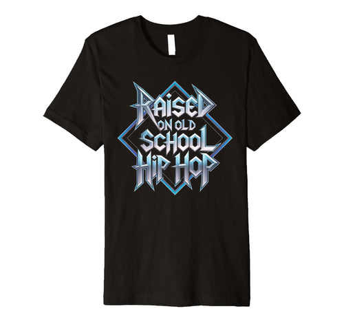 Raised Old School Hip Hop Cassette T-Shirt - Minimalist Print for Adults - T-Shirt, Sweatshirt, Hoodie