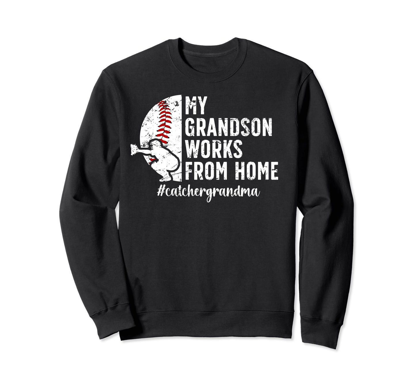 Baseball Catcher Grandma Funny Sweatshirt - Custom Art Print Unisex - T-Shirt, Sweatshirt, Hoodie