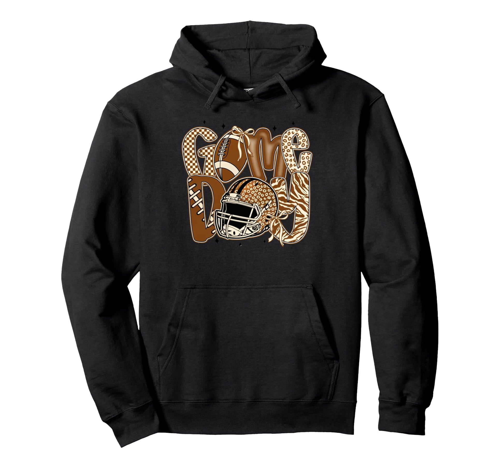 Touchdown Season Leopard Game Day Hoodie - Aesthetic Graphic Unisex - T-Shirt, Sweatshirt, Hoodie