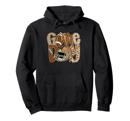 Touchdown Season Leopard Game Day Hoodie - Aesthetic Graphic Unisex - T-Shirt, Sweatshirt, Hoodie