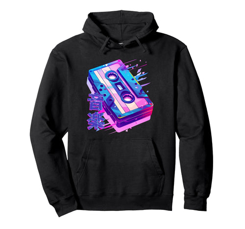 Music Casette Tape 80S 90S Vaporwave Hoodie - Custom Art Print Men Women - T-Shirt, Sweatshirt, Hoodie