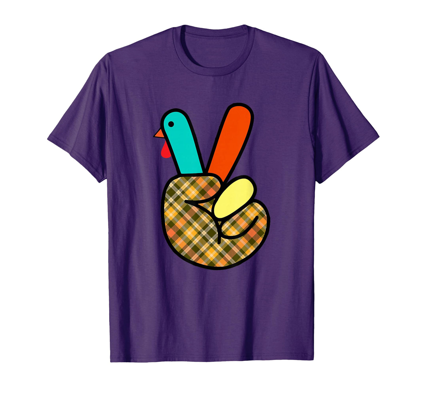 Asl Turkey Hand Peace Sign T-Shirt - Minimalist Print for Adults - T-Shirt, Sweatshirt, Hoodie