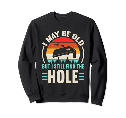 Cornhole Grandpa Dad Toss Games Sweatshirt - Custom Art Print Men Women - T-Shirt, Sweatshirt, Hoodie