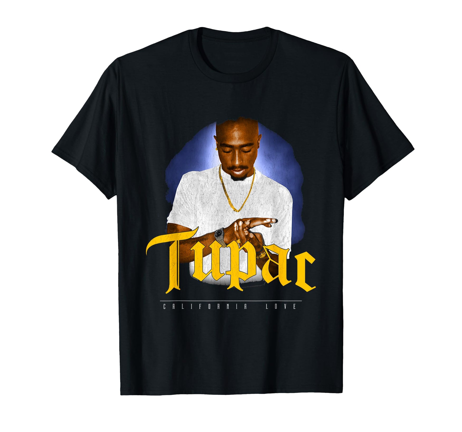 Tupac 247 Hands Down Logo Small T-Shirt - Custom Art Print Men Women - T-Shirt, Sweatshirt, Hoodie
