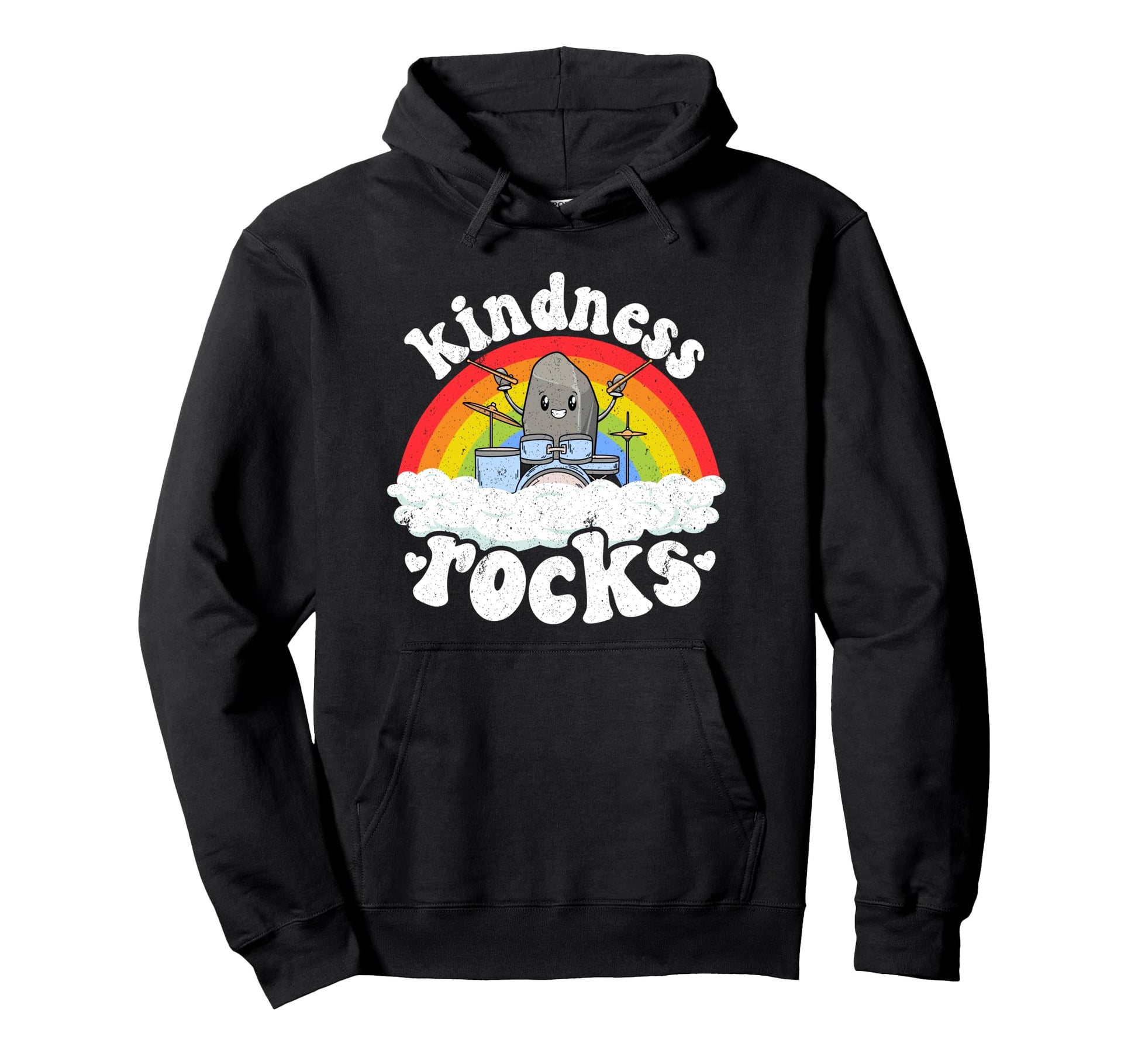 Anti Bullying Rainbow Music Teacher Kindness Hoodie - Graphic Print Unisex - T-Shirt, Sweatshirt, Hoodie