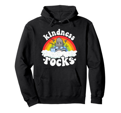 Anti Bullying Rainbow Music Teacher Kindness Hoodie - Graphic Print Unisex - T-Shirt, Sweatshirt, Hoodie