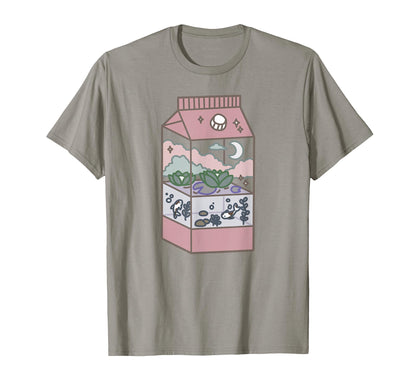 Japanese Aesthetic Milk Box Artwork T-Shirt - Aesthetic Graphic Unisex - T-Shirt, Sweatshirt, Hoodie