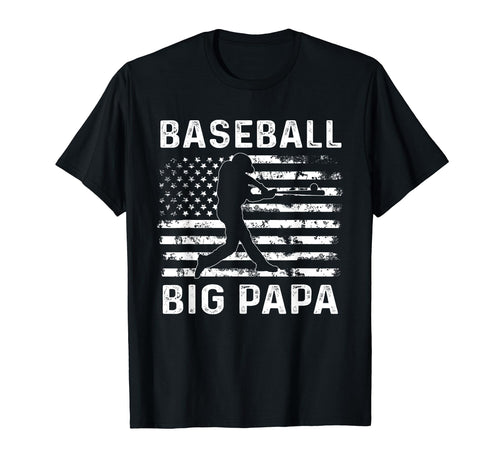 Baseball Big Papa Usa Flag 4Th July T-Shirt - Unique Graphic Men Women - T-Shirt, Sweatshirt, Hoodie