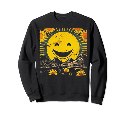 Sun Boho Groovy Sunshine Grunge 21 Sweatshirt - Trendy Graphic Men Women - T-Shirt, Sweatshirt, Hoodie