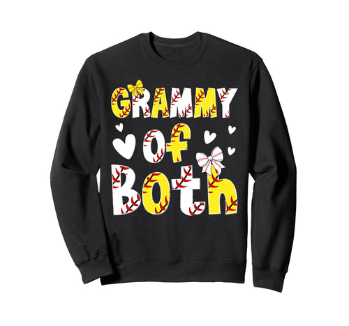 Grammy Both Proud Softball Sweatshirt - Custom Art Print Men Women - T-Shirt, Sweatshirt, Hoodie
