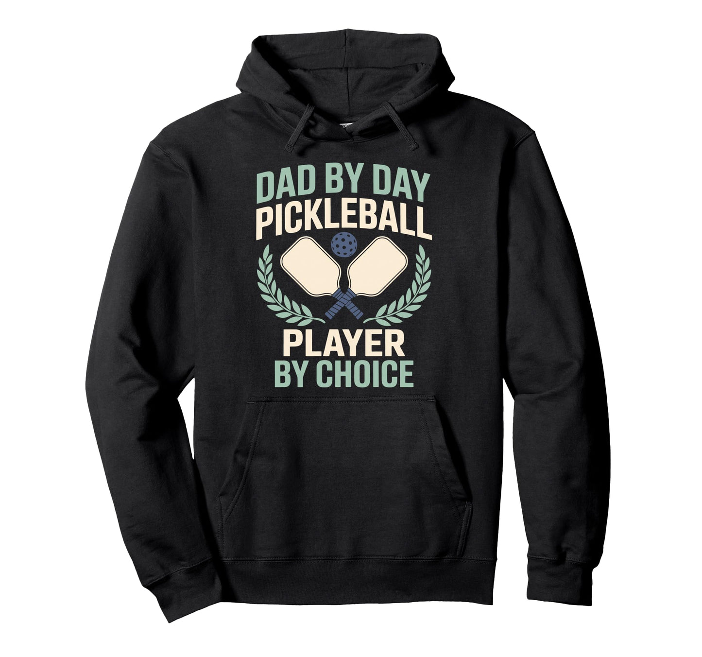Pickleball Dad Papa Paddle Sport Hoodie - Casual Everyday Wear Men Women - T-Shirt, Sweatshirt, Hoodie