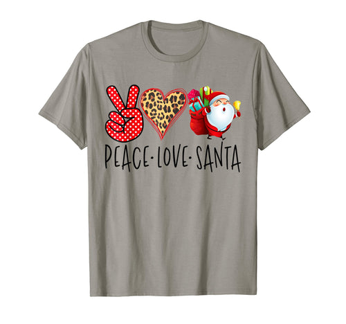 Funny Peace Love Santa Claus T-Shirt - Trendy Graphic Unisex - T-Shirt, Sweatshirt, Hoodie
