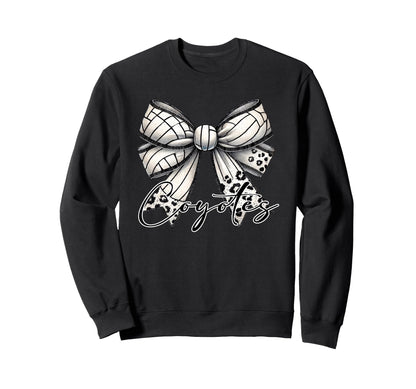 Coyotes Volleyball Mom Coquette Sweatshirt - Fun Novelty Design for Adults - T-Shirt, Sweatshirt, Hoodie