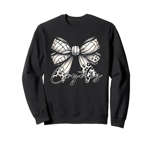 Coyotes Volleyball Mom Coquette Sweatshirt - Fun Novelty Design for Adults - T-Shirt, Sweatshirt, Hoodie