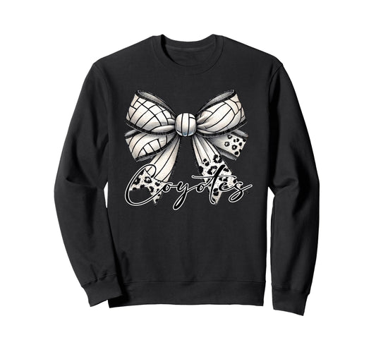Coyotes Volleyball Mom Coquette Sweatshirt - Fun Novelty Design for Adults - T-Shirt, Sweatshirt, Hoodie