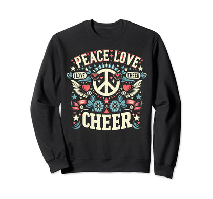 Anime Cheerleading Peace Love Cheer T-Shirt - Streetwear Style Men Women - T-Shirt, Sweatshirt, Hoodie