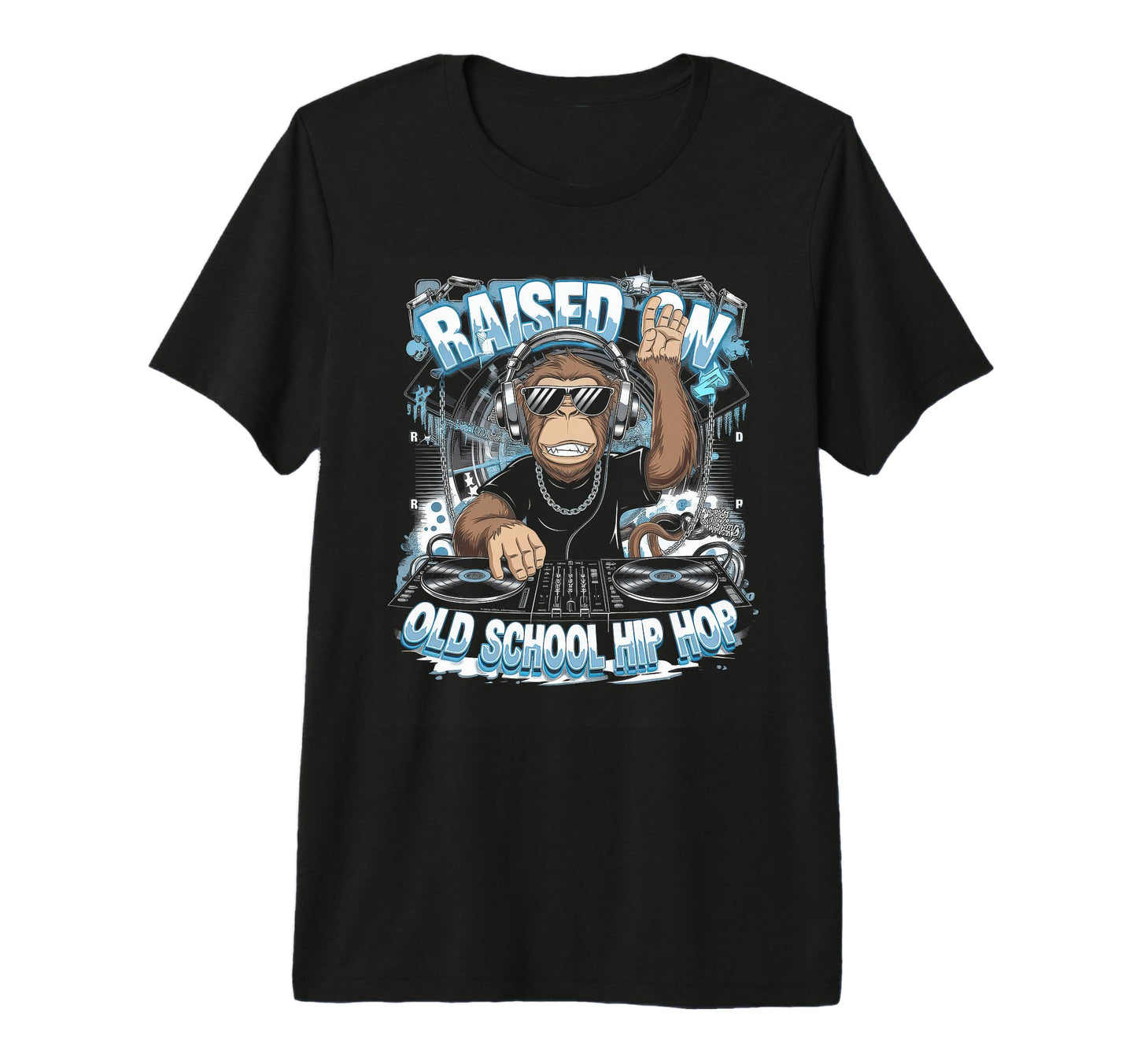 Raised Old School Graffiti Rap Hip Hop T-Shirt - Streetwear Style Unisex - T-Shirt, Sweatshirt, Hoodie