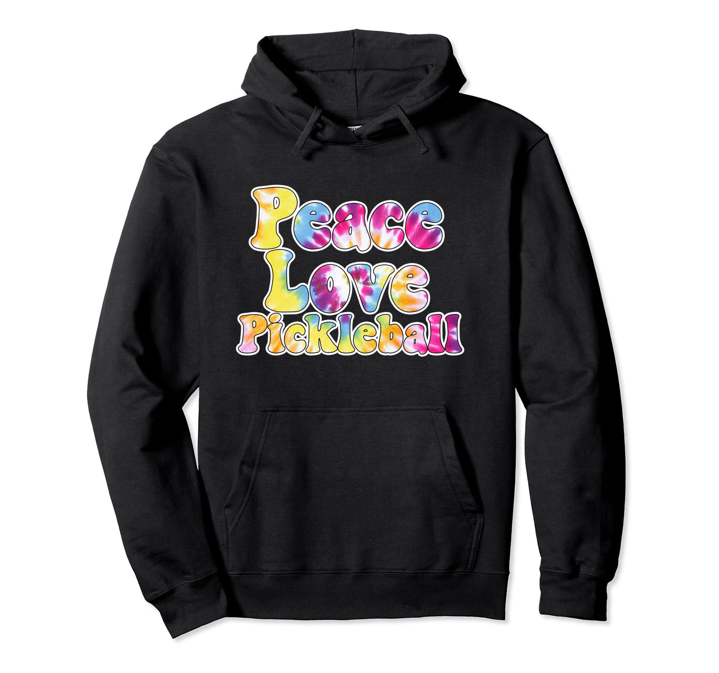 Fun Pickleball Tie Dye Pickleball Hoodie - Custom Art Print Men Women - T-Shirt, Sweatshirt, Hoodie