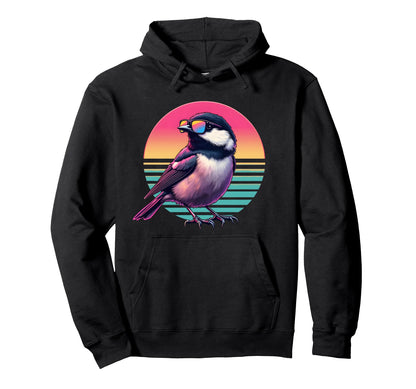 Black Capped Chickadee Bird Hoodie - Casual Everyday Wear for Adults - T-Shirt, Sweatshirt, Hoodie