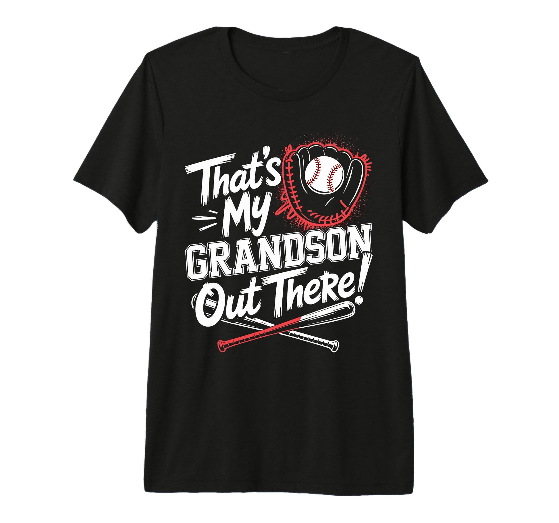 Funny Baseball Grandpa Proud Grandson T-Shirt - Aesthetic Graphic Unisex - T-Shirt, Sweatshirt, Hoodie