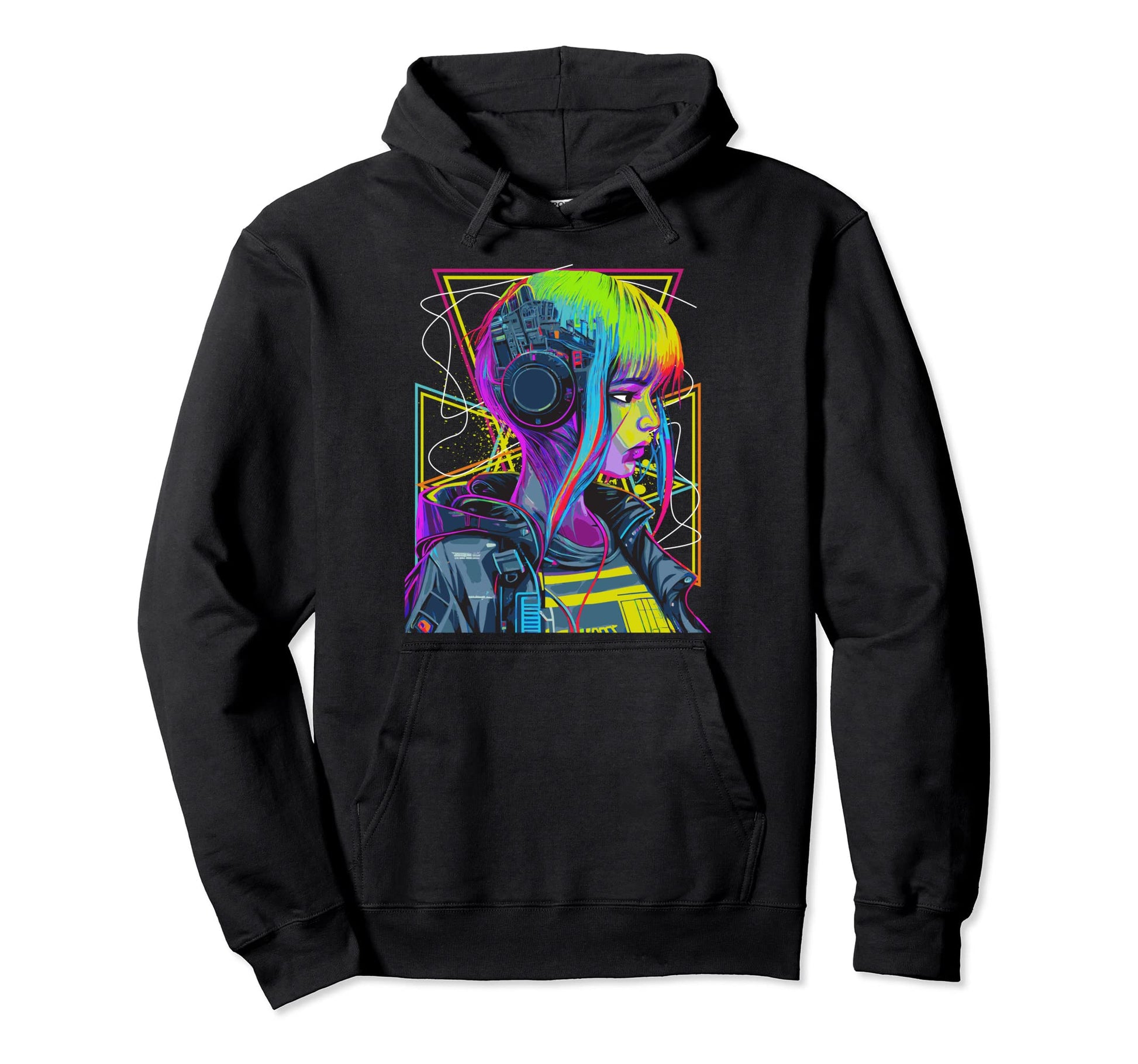 Japanese Vaporwave Anime Futurism Hoodie - Minimalist Print for Adults - T-Shirt, Sweatshirt, Hoodie