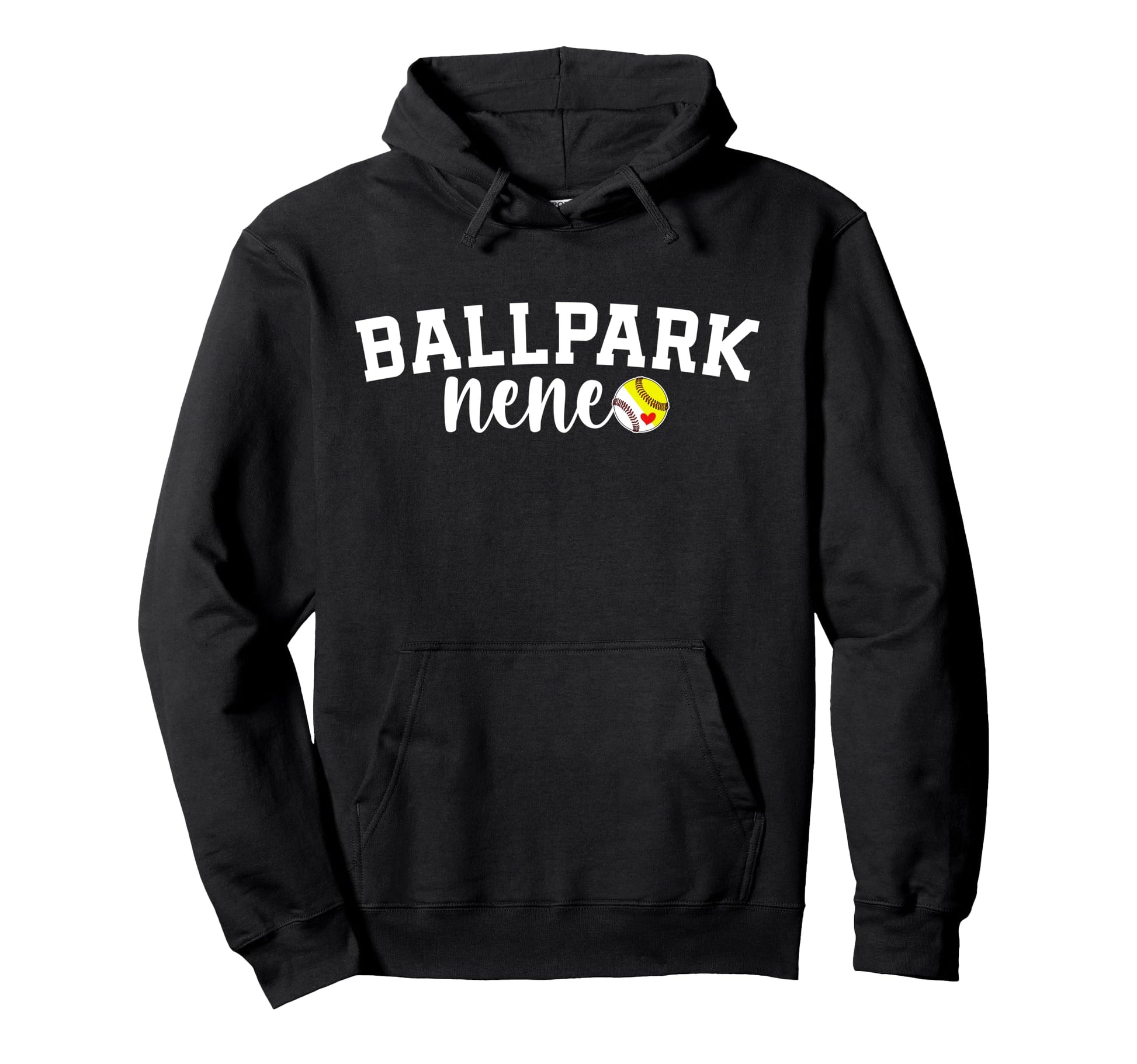 Ballpark Nene Grandma Softball Hoodie - Fun Novelty Design Men Women - T-Shirt, Sweatshirt, Hoodie