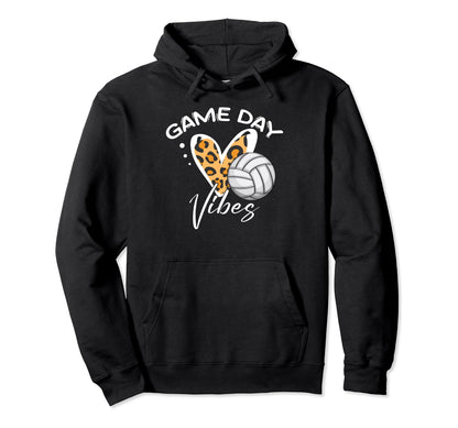 Bleached Volleyball Game Day Vibes Hoodie - Casual Everyday Wear Unisex - T-Shirt, Sweatshirt, Hoodie